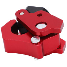 Crochet de casque universel en alliage d'aluminium usiné CNC rouge