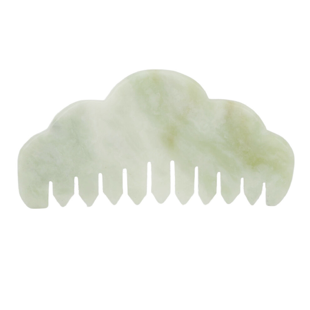 Natural Jadestone Comb Head Scalp Massager Tool