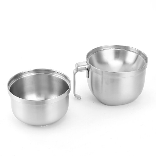 Noodle Bowl Double Layer Stainless Steel Household 1