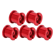 5 Stück MTB Fahrradkettenblattschraube Doppelkettenblatt Kurbelachsenbolzen 7075 Aluminium Disc Schrauben Rot