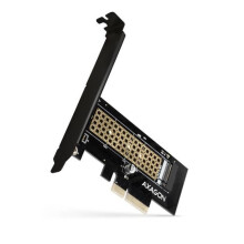 Adaptador Interno - AXAGON - ECO PCEM2-N - PCI-Express x4 - Conecta NVMe M.2 SSD - Branco