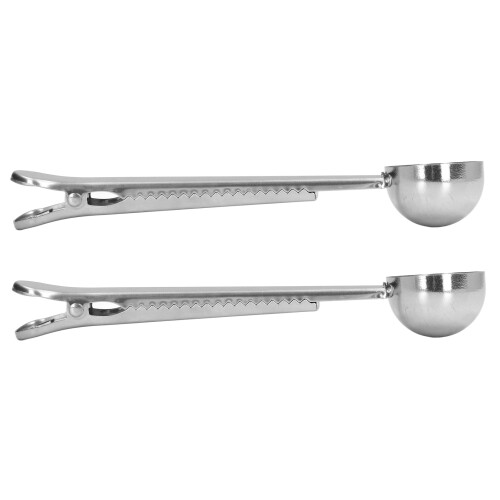 2PCS Coffee Spoon Clip Matte Appearance Fine 2