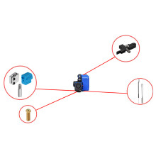 Extruder-Kit mit Volcano-Düsen, Silikonhülle, Aluminiumblock, Griff, Thermistor, Brennkammerrohr, Nadeln – kompatibel mit Artillery Sidewin