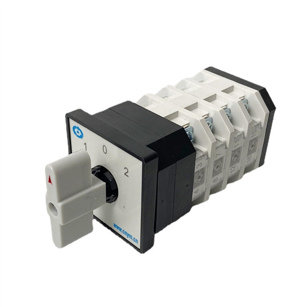 16 Terminals Cam Switch Lw12-16/4 Three Position On-Off-On Rotary Changeover For 5.5Kw Motor Control Dual Power Loads 6276012569031