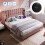 (Pink, Velvet) Upholstered Double Bed with USB and TypeC Charging 4