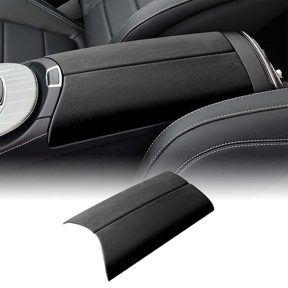 Center Console Armrest Storage Box Cover Trim For Mercedes E-Class W213 2016-2022 Interior Accessory Black 6482260761985