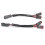 2 pezzi di cablaggio LED a 2 pin per auto 12-24V 700W 8