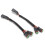 2 pezzi di cablaggio LED a 2 pin per auto 12-24V 700W 2