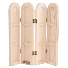 Mini Schermo in scala 1:12, 12,5x12,1x0,5 cm, Colore legno