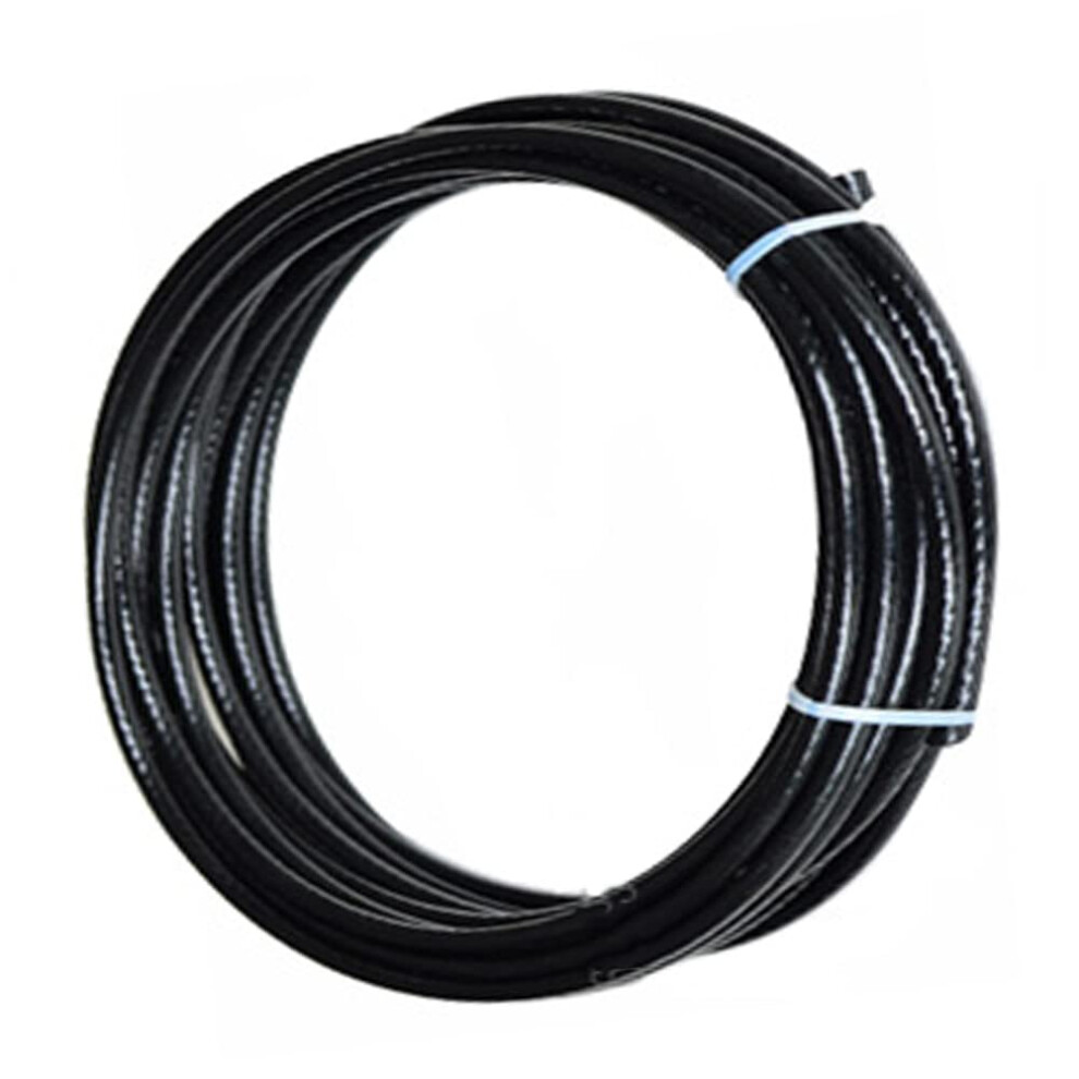 Black 304 Stainless Steel Plastic-Coated Wire Rope, 7X7 Strand, 3Mm Diameter, 15M Length For Outdoor Use And Handicrafts 6482260762098