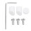 M365 245/310 mm Ensemble de garde-boues blanc 176 g 10