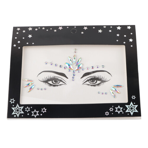 Glitter per occhi e viso, adesivi di strass ABS, trucco 1