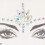 Glitter per occhi e viso, adesivi di strass ABS, trucco 8