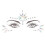 Glitter per occhi e viso, adesivi di strass ABS, trucco 16
