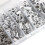 190 pezzi di dadi a rivetto in alluminio, taglie assortite, argento 7