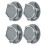 Écrou de roue hexagonal en aluminium gris titane de 17 mm(1/8 RC) 14