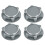 Écrou de roue hexagonal en aluminium gris titane de 17 mm(1/8 RC) 2