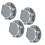 Écrou de roue hexagonal en aluminium gris titane de 17 mm(1/8 RC) 11