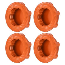 Écrous de roue hexagonaux en alliage d'aluminium orange 17 mm 1/8 19x6