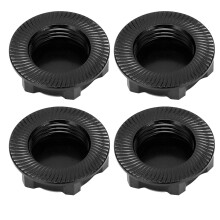 Écrous de roue hexagonaux en aluminium 17 mm pour voiture RC 1/8 noir