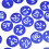 50 pezzi etichette numerate 1-50 blu 3,6 cm ABS apicoltura 4
