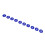 50 pezzi etichette numerate 1-50 blu 3,6 cm ABS apicoltura 9