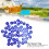 50 pezzi etichette numerate 1-50 blu 3,6 cm ABS apicoltura 5