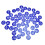 50 pezzi etichette numerate 1-50 blu 3,6 cm ABS apicoltura 15
