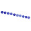 50 pezzi etichette numerate 1-50 blu 3,6 cm ABS apicoltura 8