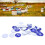50 pezzi etichette numerate 51-100 blu per apicoltura 3.6cm 16