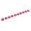 50 pezzi etichette numerate da 1 a 50, rosse, per apicoltura, 3,6 cm 3