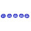 50 pezzi etichette numerate 51-100 blu per apicoltura 3.6cm 3