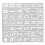 42pcs Spray Paint Stencil Colored Drawing Portable 6