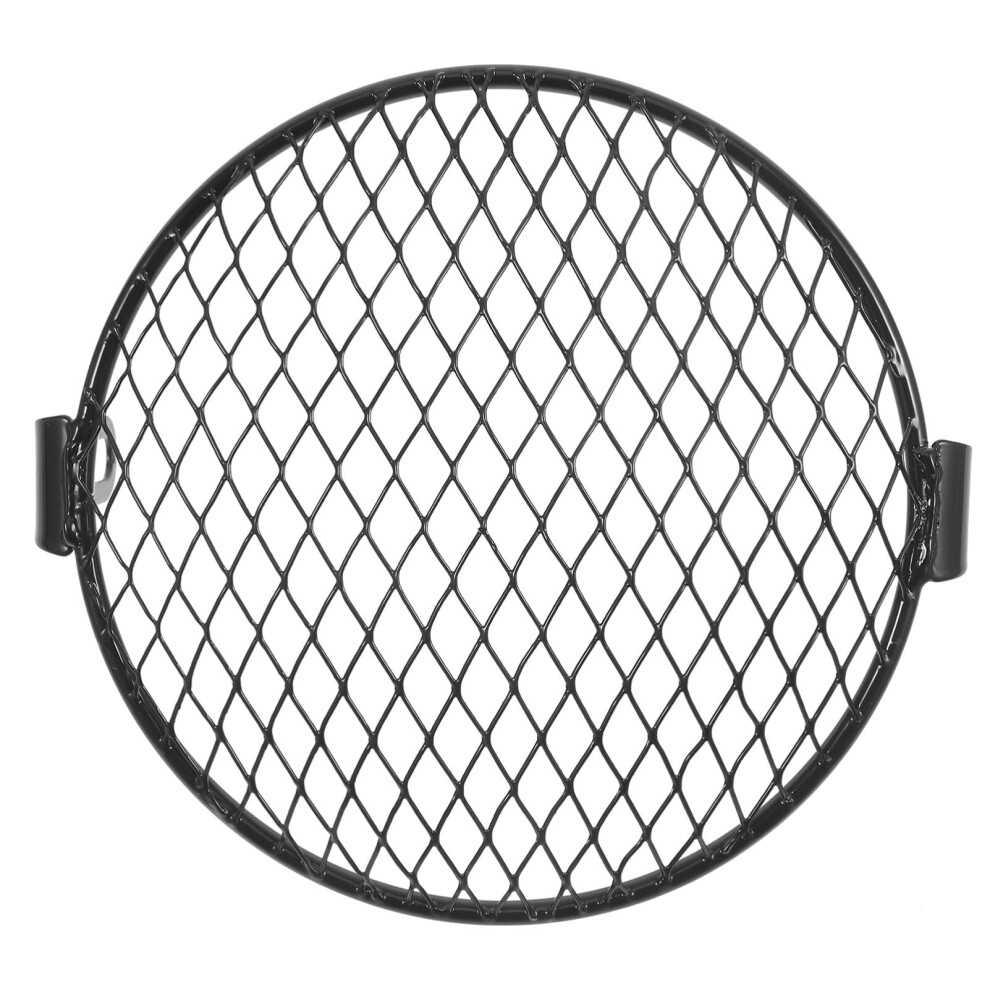 Retro Headlamp Shade Replacement For Motorcycle Head Mesh Guard Chrome Cover Compatible With Most Motorbike Models Light 6276012569345