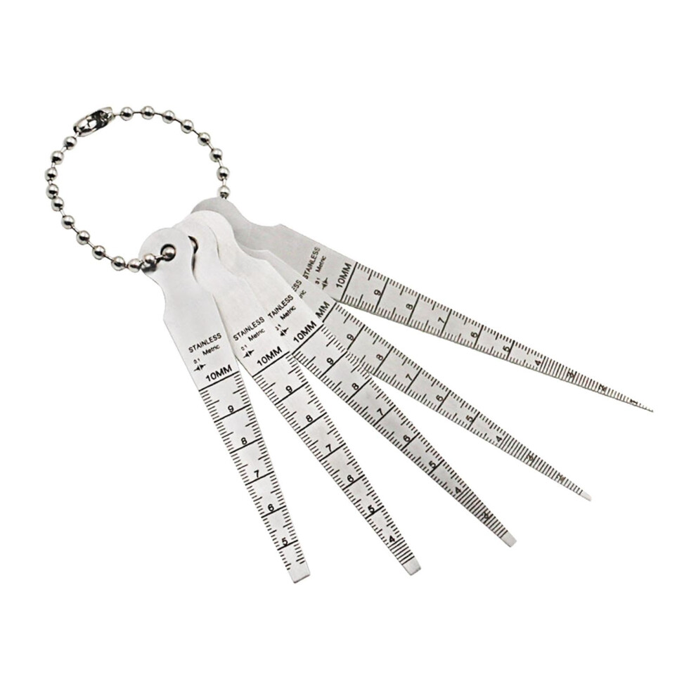 5Pcs Feeler Gauges Set For Mechanical Spark Plug Engine Outlet, Stainless Steel, Precision Measurement Tools, Argent 6947110238913