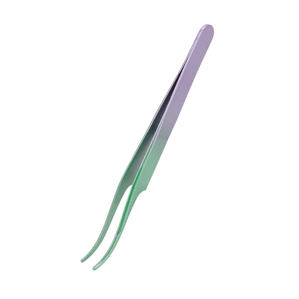 Lash Tweezers Stainless Steel Tight Bite Curved