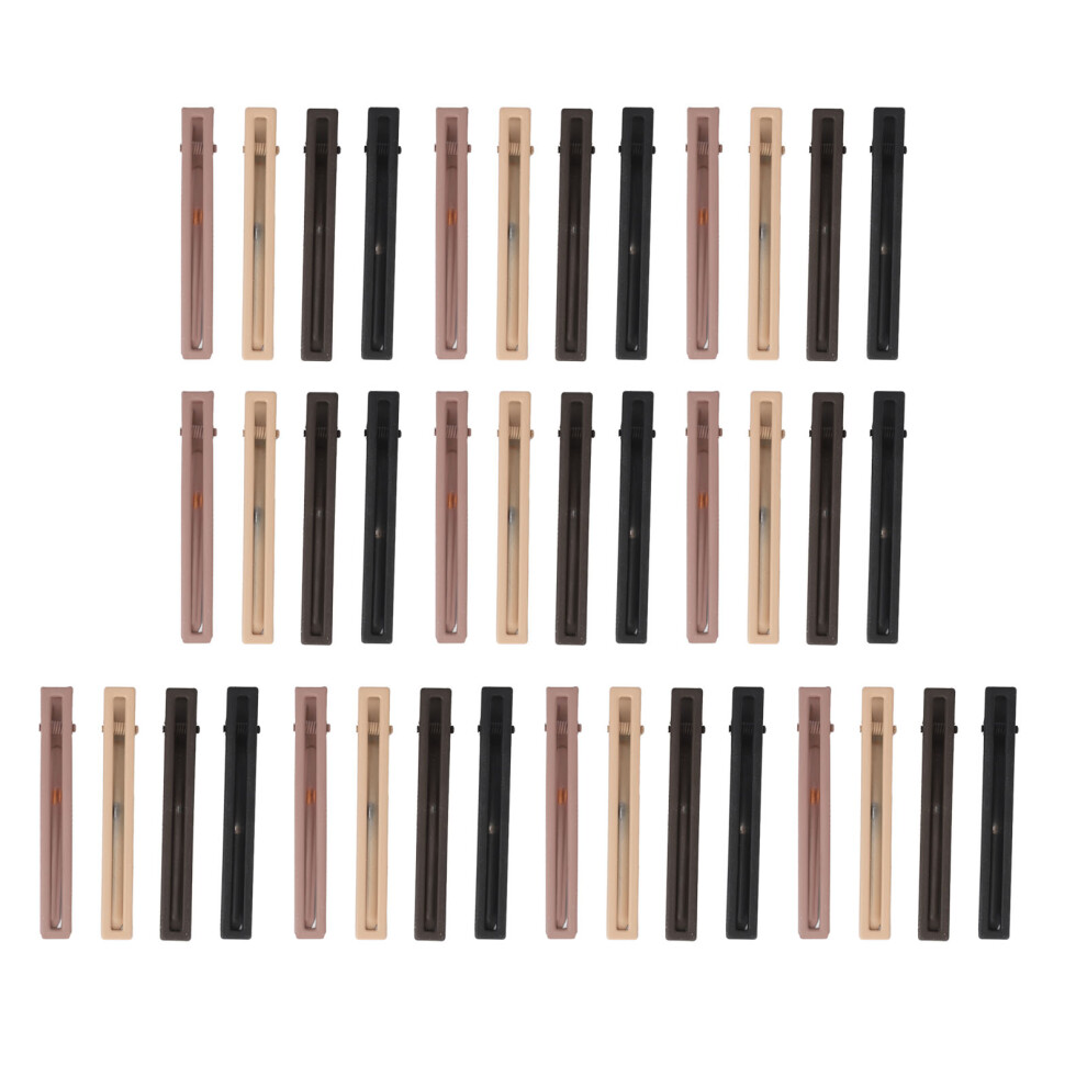 Unisex 40Pcs Dividing Duck Bill Clip Professional Alloy
