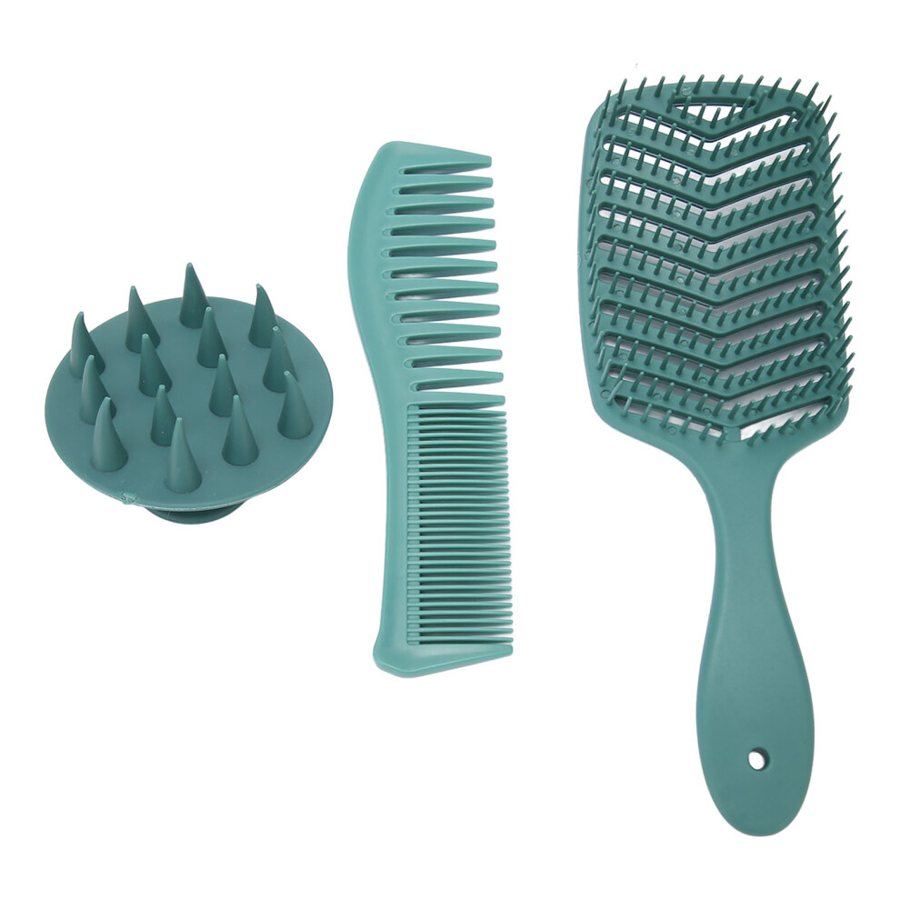 Hair Brush Comb Set Silicone Portable Detangler
