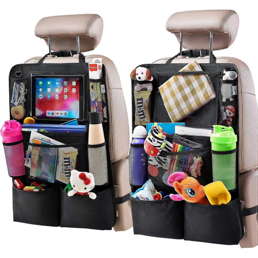 Backseat Car Organizer, Kick Mats Back Seat Protector With Touch Screen Tablet Holder, Car Back Seat Organizer For Kids, Car Travel Accessories, Kick 9022594373798