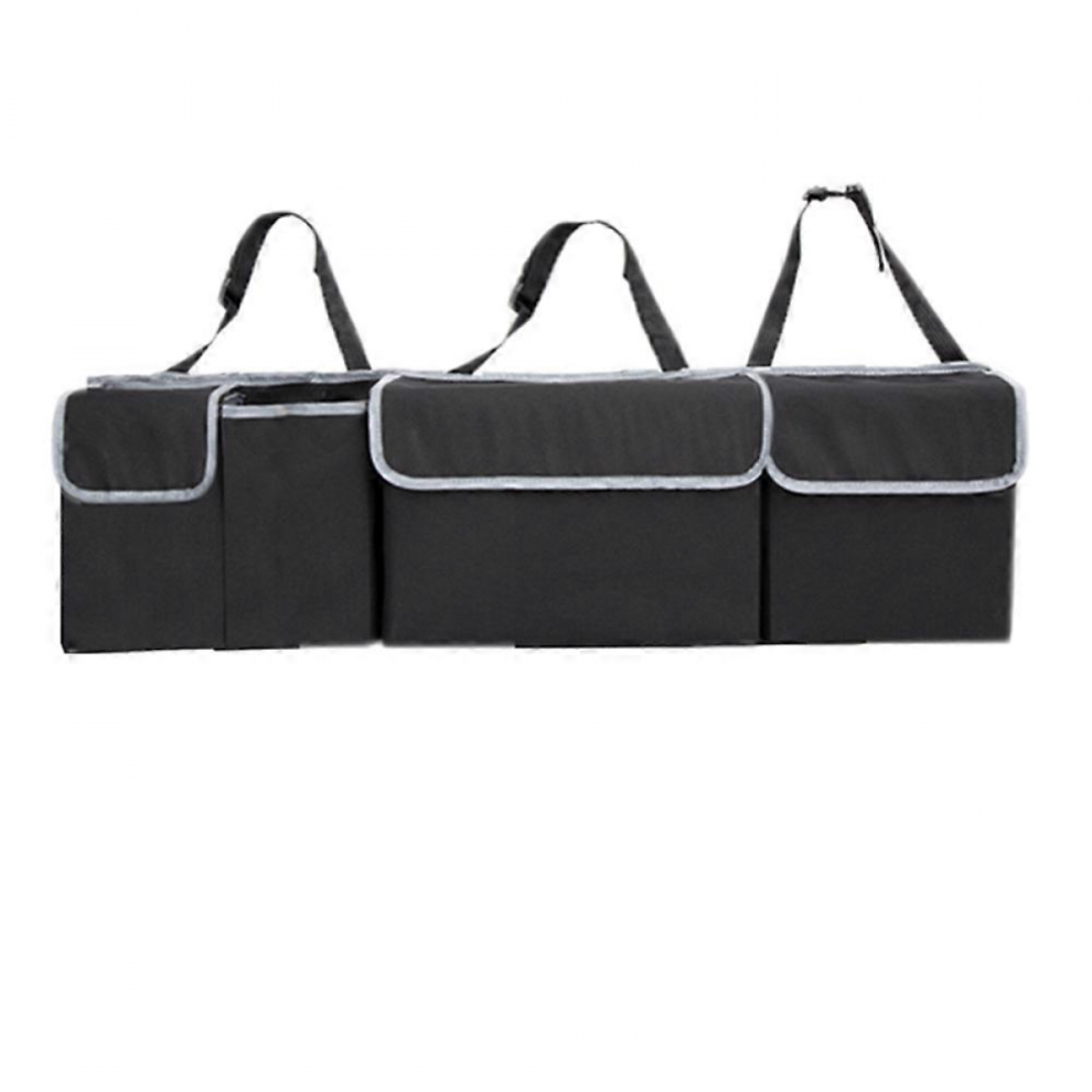 Car Trunk Organizer And Storage, Backseat Hanging Organizer For Suv, Truck, Mpv, Waterproof, Collapsible Cargo Storage Bag With 3 Pockets, Car Interi 9022594375082