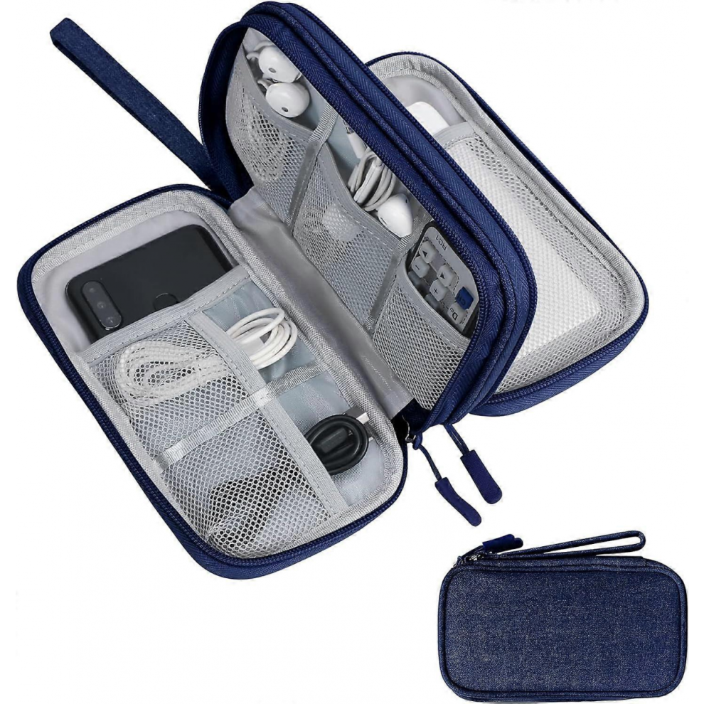 Travel Cable Organizer,Electronics Accessories Cases, All-In-One Storage Bag,[Waterproof] Accessories Carry Bag For Usb Data Cable,Earphone Wire,Powe 9022594373651