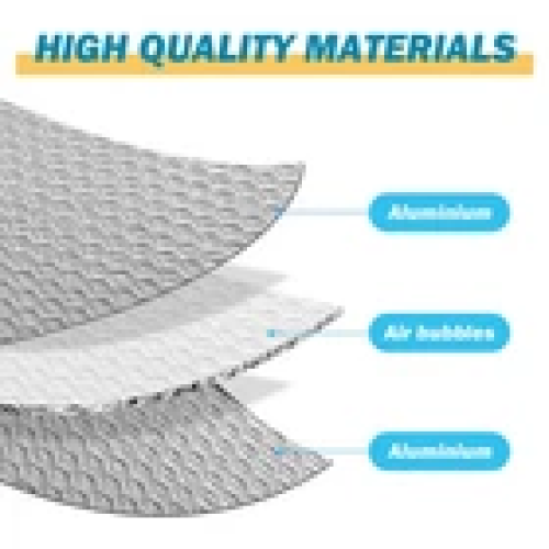 25M Silver Multi-purpose Double Aluminium Bubble Insulation Foil Loft 2