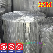25M Silver Multi-purpose Double Aluminium Bubble Insulation Foil Loft