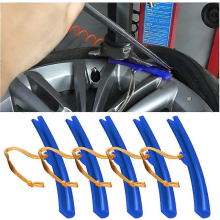 Pcs Rim Protectors, Rim Protection with Holes and Ropes, Wheel Protector Change, Car Tire Rim Guard for Auto Tire Fitting, Rim Protection Edge (Blue)