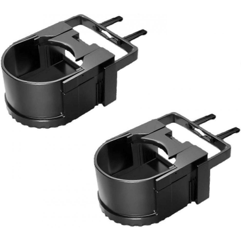 Car Cup Holder, 2 Pieces Adjustable Car Cup Holder With Clips, For Bottle Drinks Cans, Coffee Mug (Black+Black) Black 9022594374795
