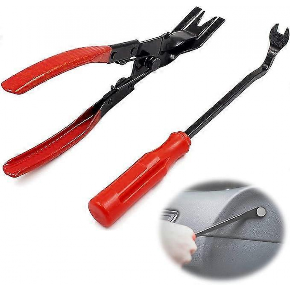 2 Pack Car Door Clip Removal Pliers, Universal Plier Trim Tool Repair Kit For Car Door Trim And Panel Dash 9022594376652