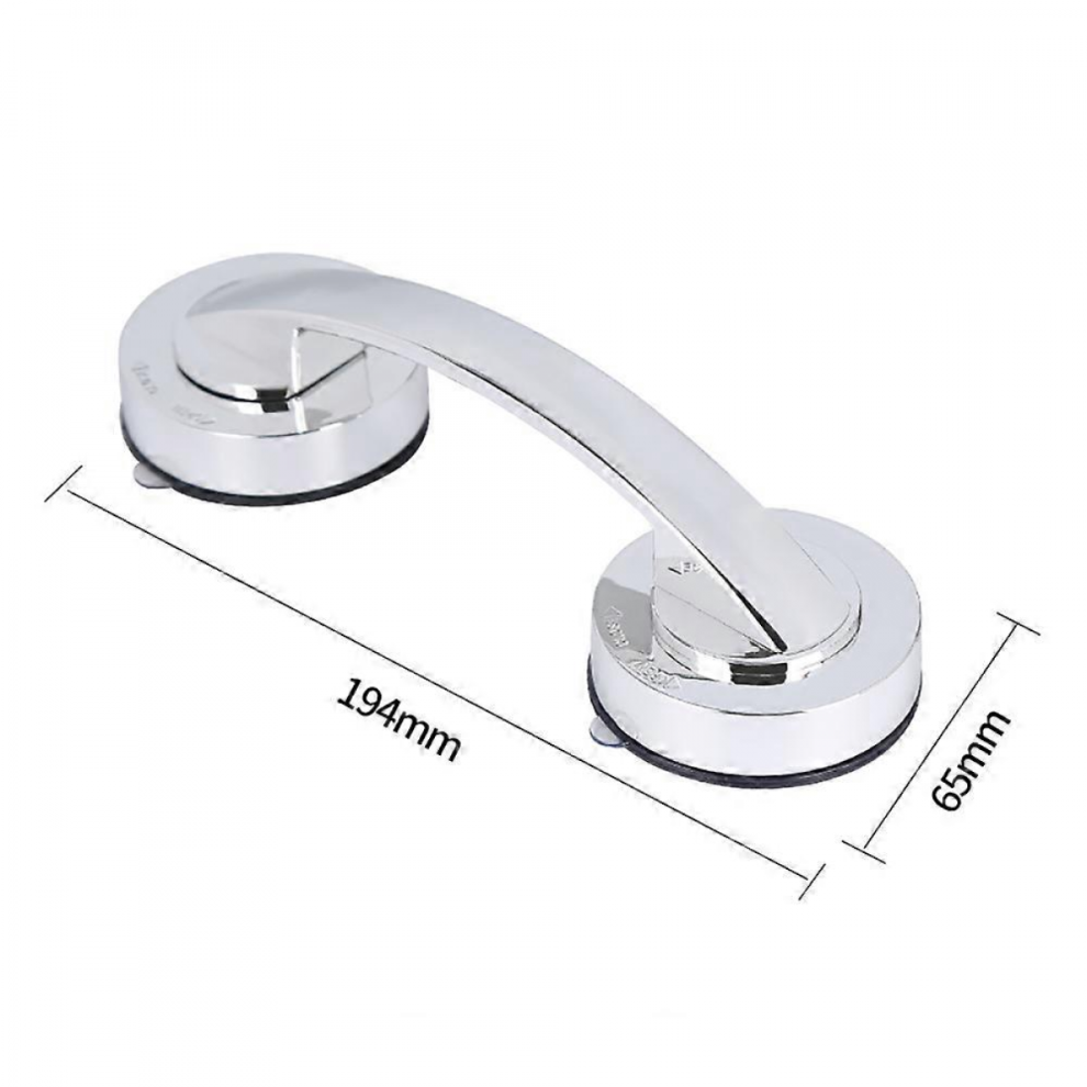Silver Powerful Suction Cup Handle For Door,Window,Cabinet,Refrigerator,Shower Grab Bar