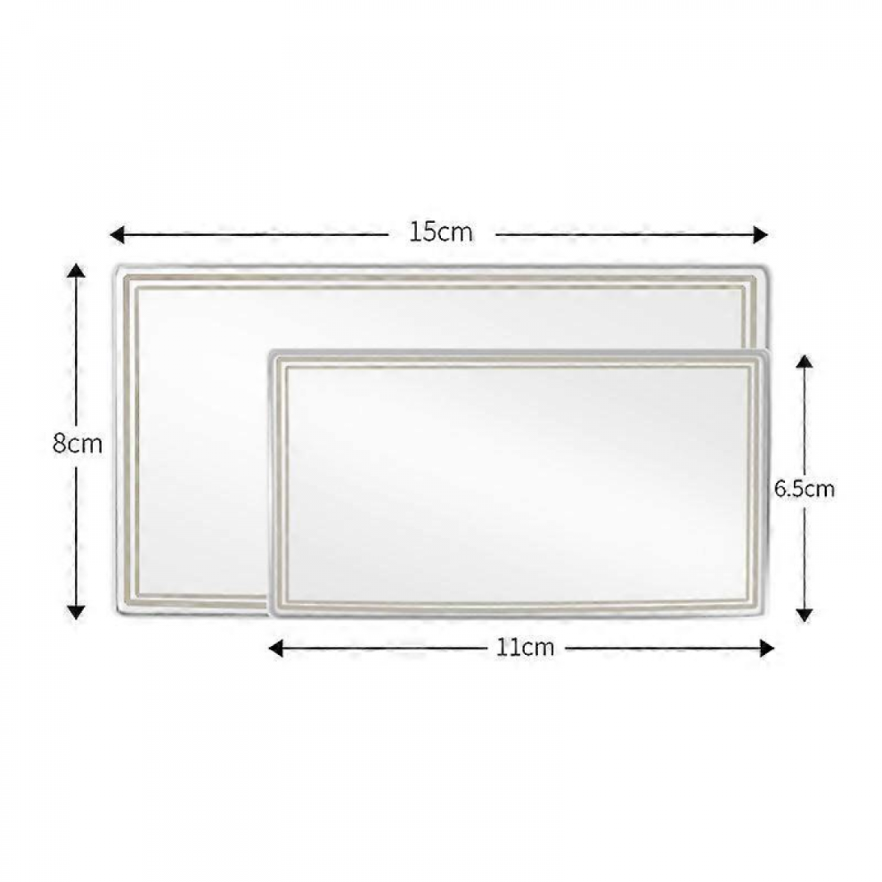 2 Pieces Car Mirror, Self-Adhesive, Cosmetic Mirror, Sun Visor, Car Interior Mirror 9022594377390