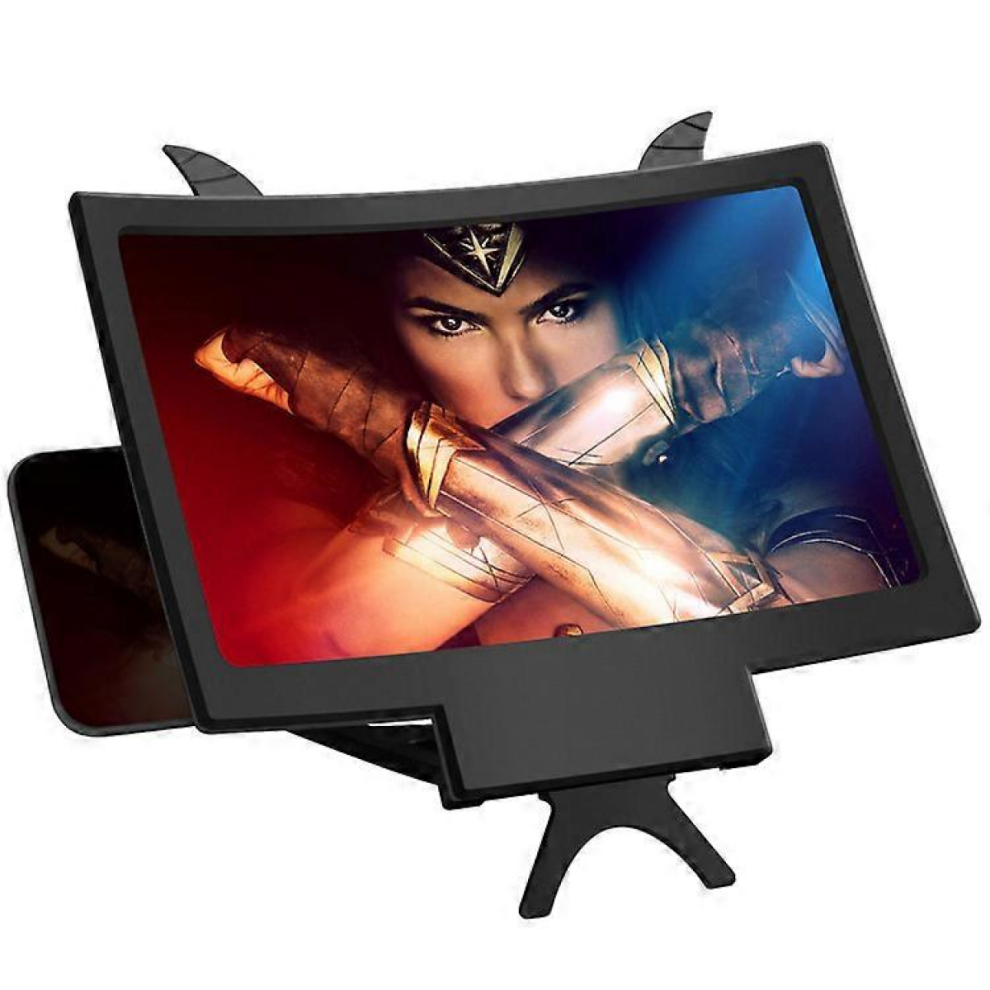 10-inch screen magnifier, suitable for mobile phones, 3D curved screen magnification, high-definition amplifier projector, suitable for movies, video