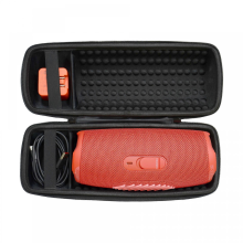 1pcs Hard Travel Case Replacement for JBL Charge 4 / Charge 5 Waterproof Bluetooth Speaker (Black Case)-32*10.5*11cm